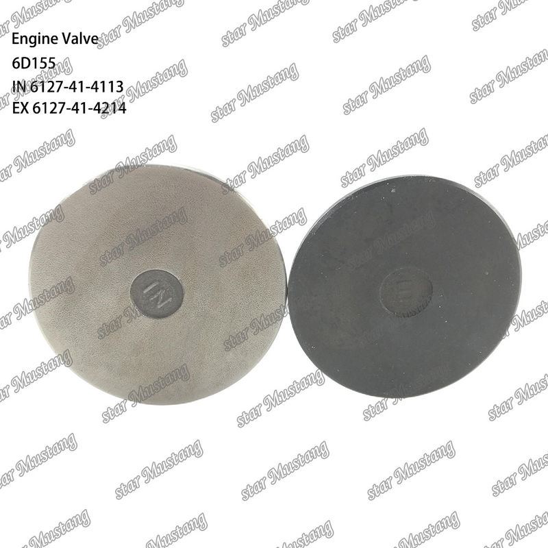 Valve 6D155 IN 6127-41-4113 EX 6127-41-4214 Geschikt voor Komatsu motoren