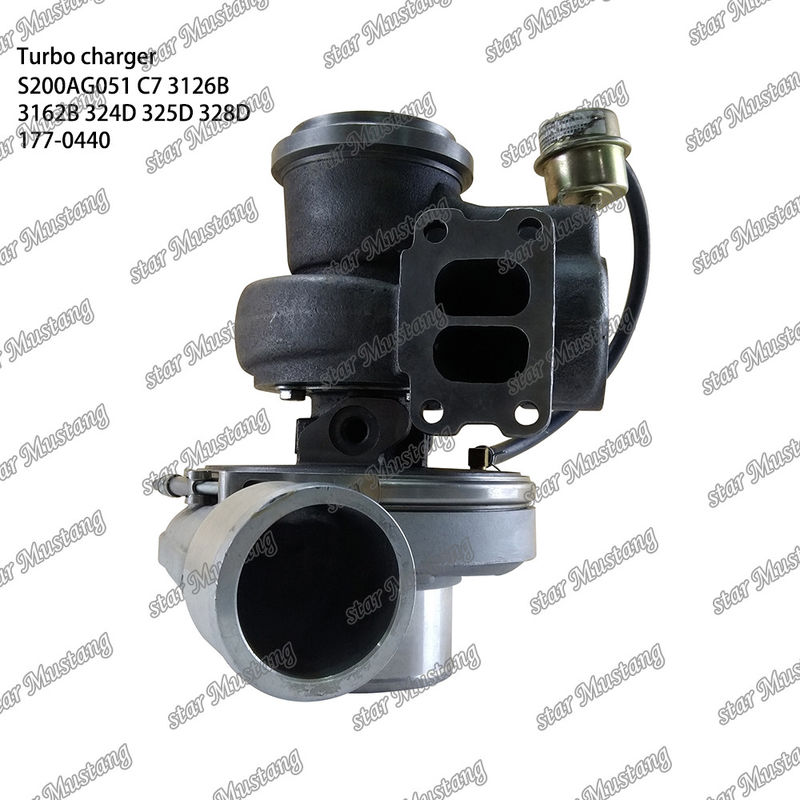 Turbocompressor S200AG051 C7 3126B 3162B 324D 325D 328D 177-0440 Motoronderdeel met integrale structuur en 6 maanden