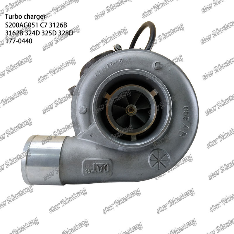 Turbocompressor S200AG051 C7 3126B 3162B 324D 325D 328D 177-0440 Motoronderdeel met integrale structuur en 6 maanden