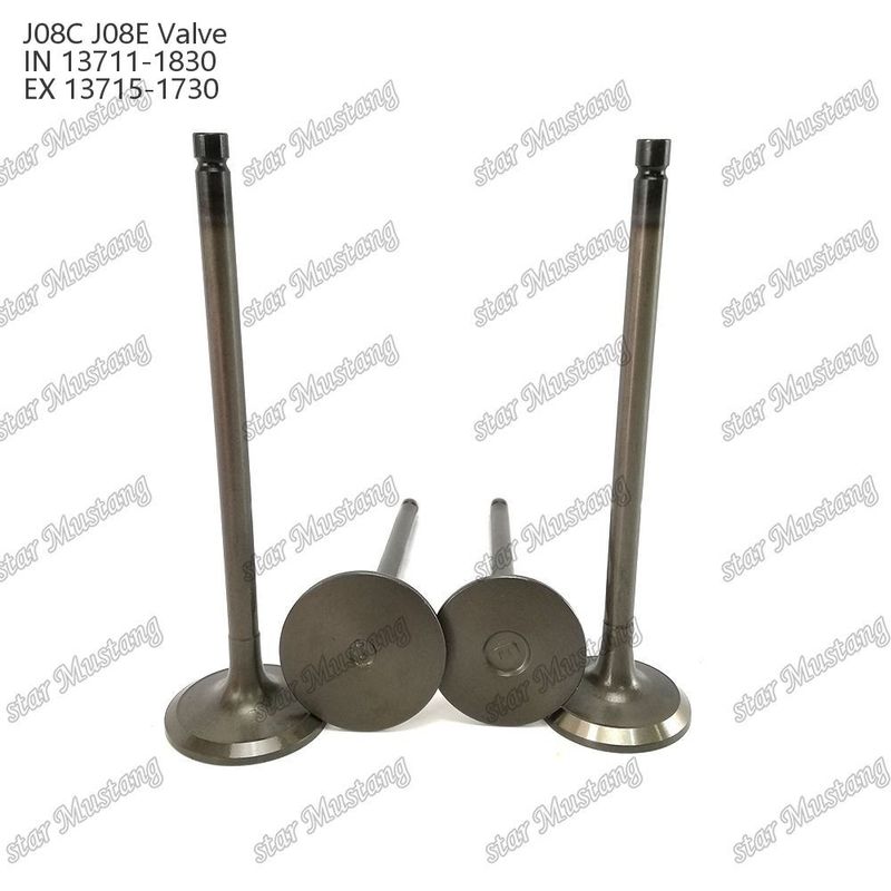 ENGINE VALVE J08E IN 13711-1830 EX 13715-1730 Geschikt voor Hino-motoronderdelen
