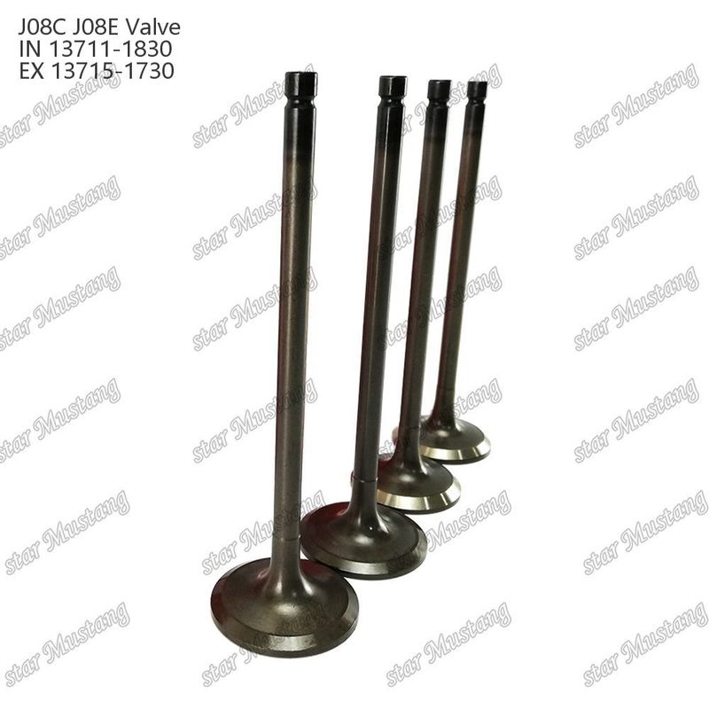 ENGINE VALVE J08E IN 13711-1830 EX 13715-1730 Geschikt voor Hino-motoronderdelen