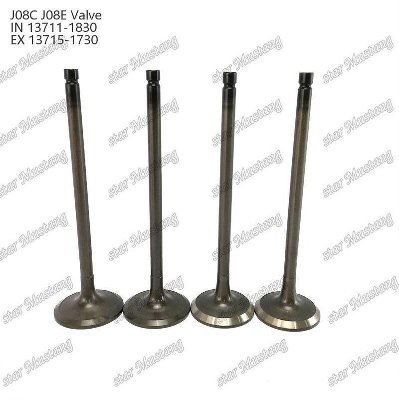 ENGINE VALVE J08E IN 13711-1830 EX 13715-1730 Geschikt voor Hino-motoronderdelen