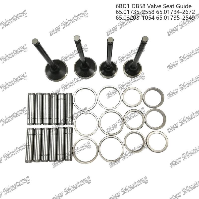Valve Valve Seat Valve Guide 6BD1 DB58 65.01735-2558 65.01734-2672 65.03203-1054 65.01735-2549 Motordeel met integrale structuur en 6 maanden