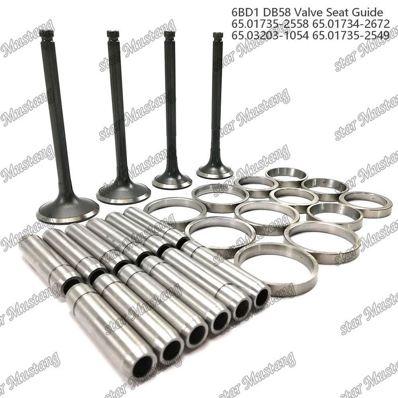 Valve Valve Seat Valve Guide 6BD1 DB58 65.01735-2558 65.01734-2672 65.03203-1054 65.01735-2549 Motordeel met integrale structuur en 6 maanden