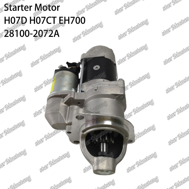 H07D H07CT EH700 EX220-5 Motorstartermotor 24V 11T 5.5KW 28100-2072A 28100-1443A 28100-2271 Voor HINO-motoronderdelen