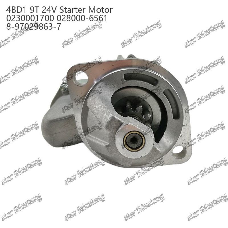 4BD1 Motorstarter motor 24V 0230001700 028000-6561 8-97029863-7 Voor ISUZU motor onderdelen
