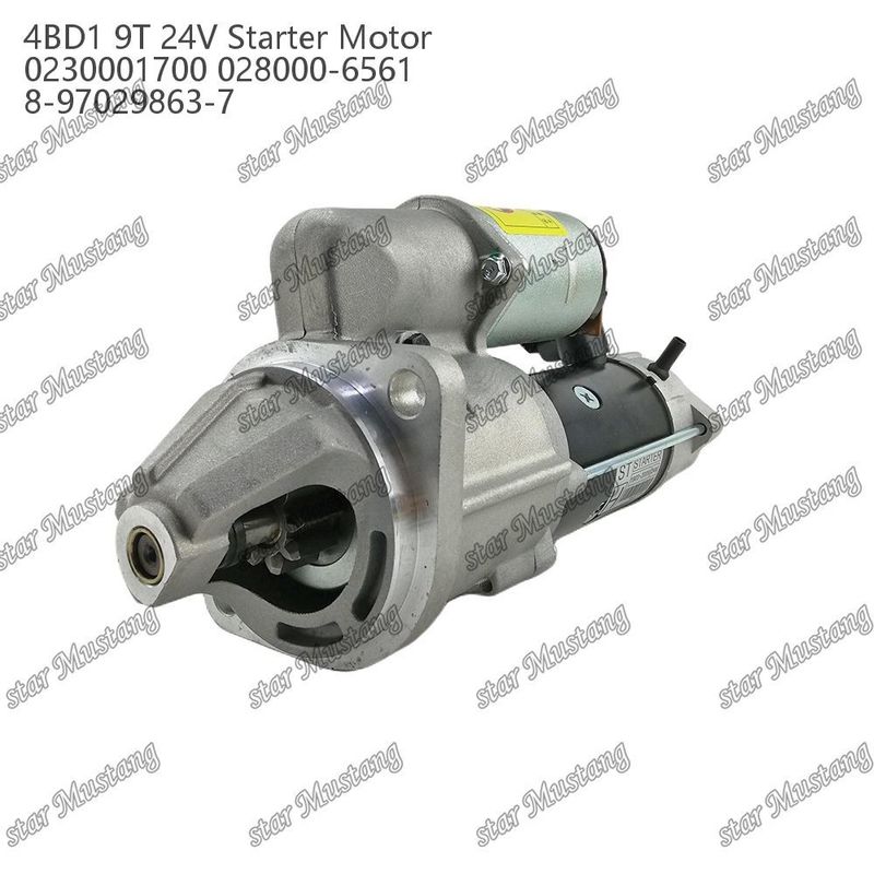 4BD1 Motorstarter motor 24V 0230001700 028000-6561 8-97029863-7 Voor ISUZU motor onderdelen