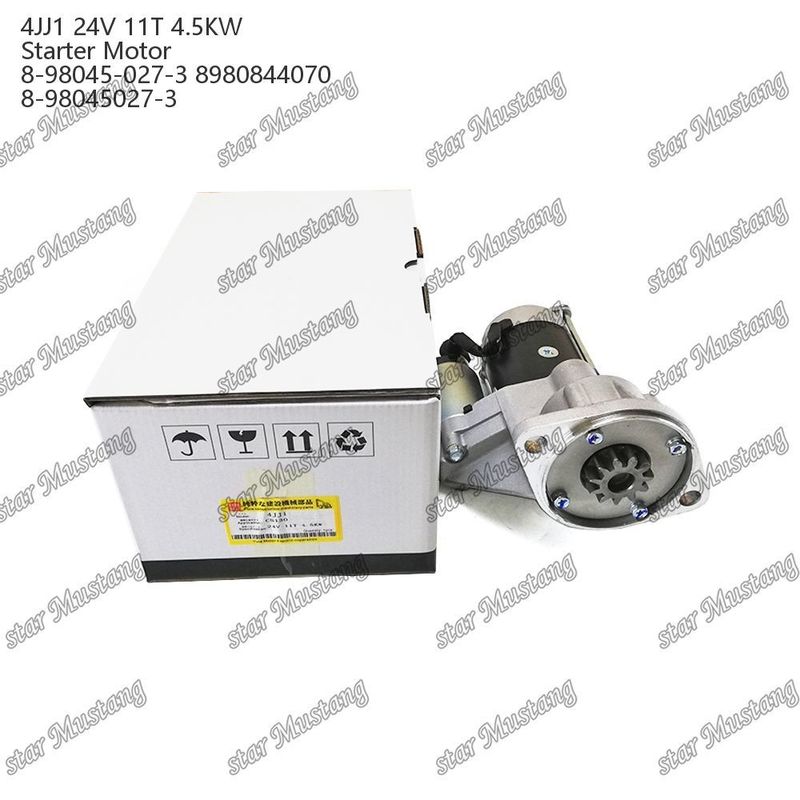 4JJ1 Motor Starter Motor 24V 11T 4.5KW 8-98045-027-3 8980844070 8-98045027-3 Voor ISUZU motor onderdelen
