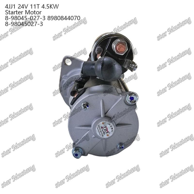 4JJ1 Motor Starter Motor 24V 11T 4.5KW 8-98045-027-3 8980844070 8-98045027-3 Voor ISUZU motor onderdelen