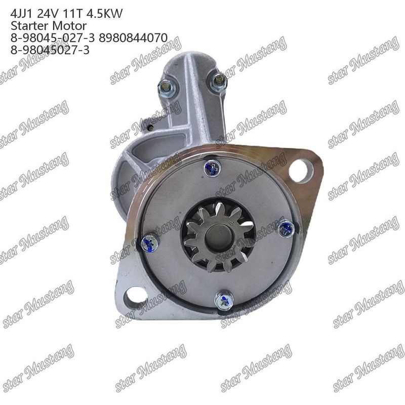 4JJ1 Motor Starter Motor 24V 11T 4.5KW 8-98045-027-3 8980844070 8-98045027-3 Voor ISUZU motor onderdelen