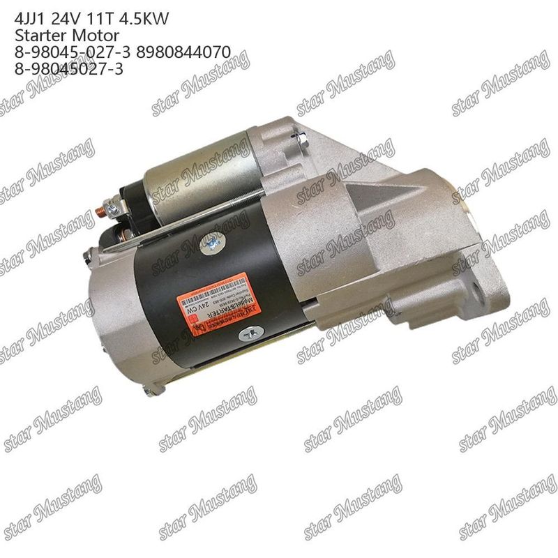 4JJ1 Motor Starter Motor 24V 11T 4.5KW 8-98045-027-3 8980844070 8-98045027-3 Voor ISUZU motor onderdelen