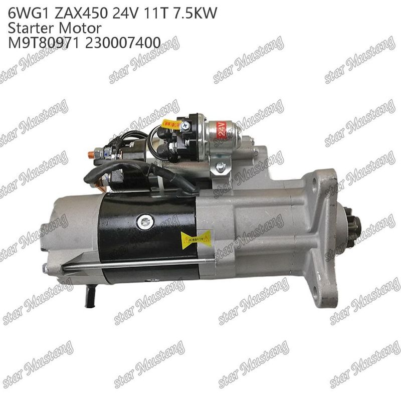 6WG1 ZAX450 Motor Starter Motor 24V 11T 7,5 kW DI type M9T80971 230007400 Voor ISUZU motor onderdelen