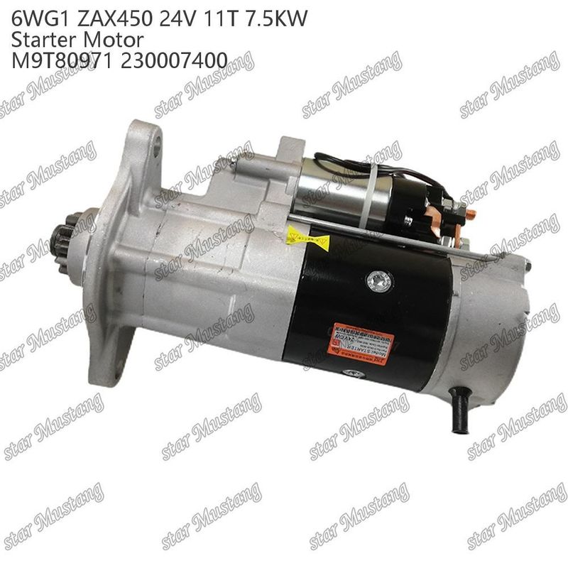 6WG1 ZAX450 Motor Starter Motor 24V 11T 7,5 kW DI type M9T80971 230007400 Voor ISUZU motor onderdelen