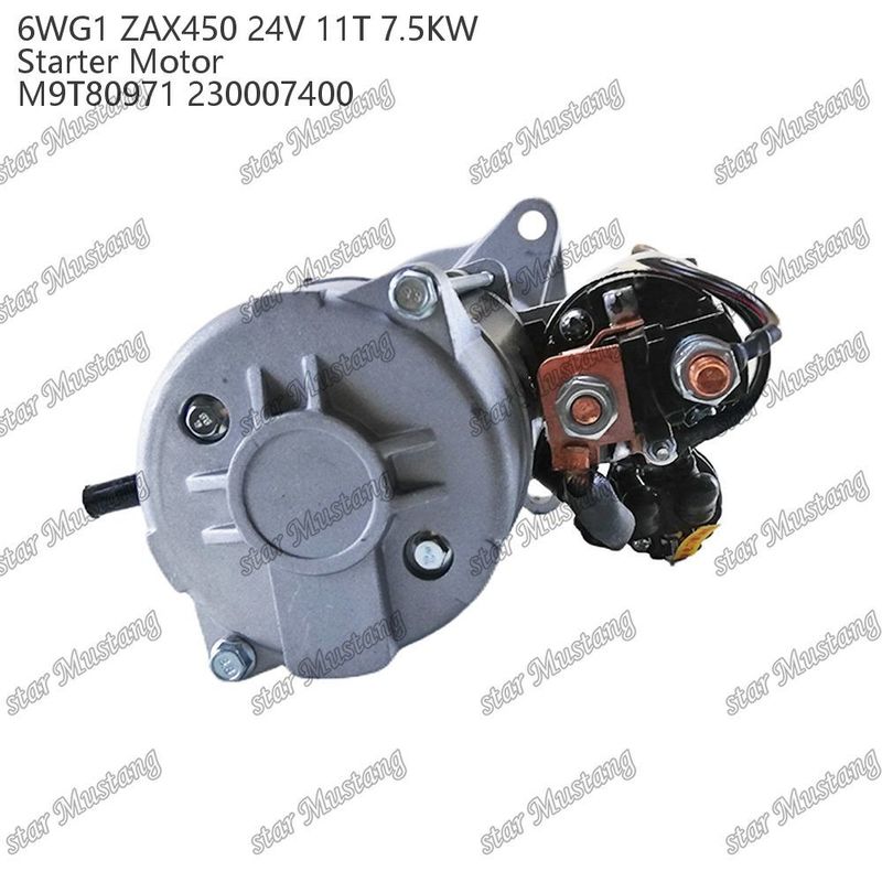 6WG1 ZAX450 Motor Starter Motor 24V 11T 7,5 kW DI type M9T80971 230007400 Voor ISUZU motor onderdelen