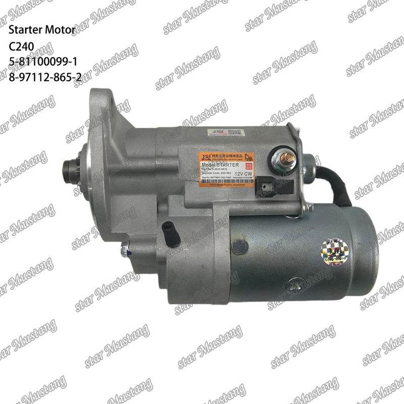 C240 Motor Starter Motor 9T 12V 5-81100099-1 8-97112-865-2 Voor ISUZU motor onderdelen