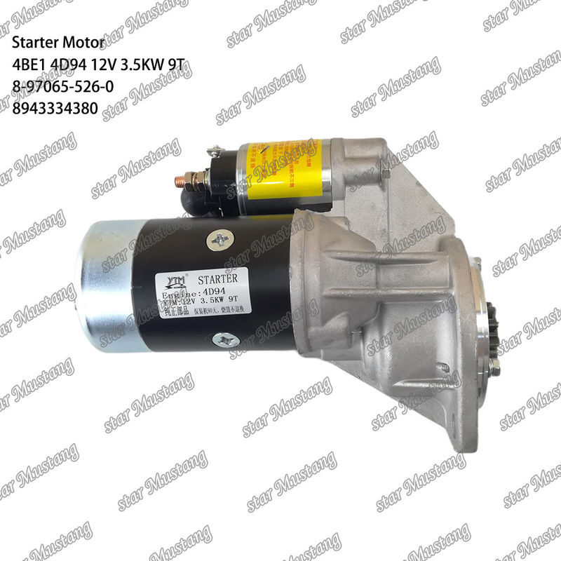 Startmotor 4BE1 4D94 12V 9T 8-97065-526-0 8943334380 Geschikt voor voor Komatsu motoronderdelen