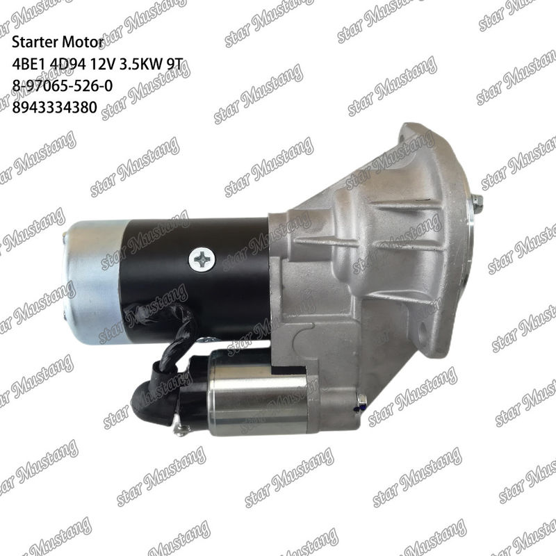 Startmotor 4BE1 4D94 12V 9T 8-97065-526-0 8943334380 Geschikt voor voor Komatsu motoronderdelen