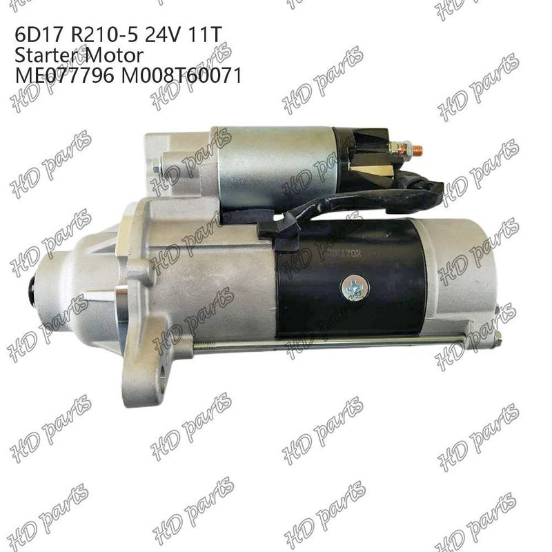 6D17 24V 11T R210-5 ME077796 M008T60071 Dieselmotor Startmotor Overige Certificering