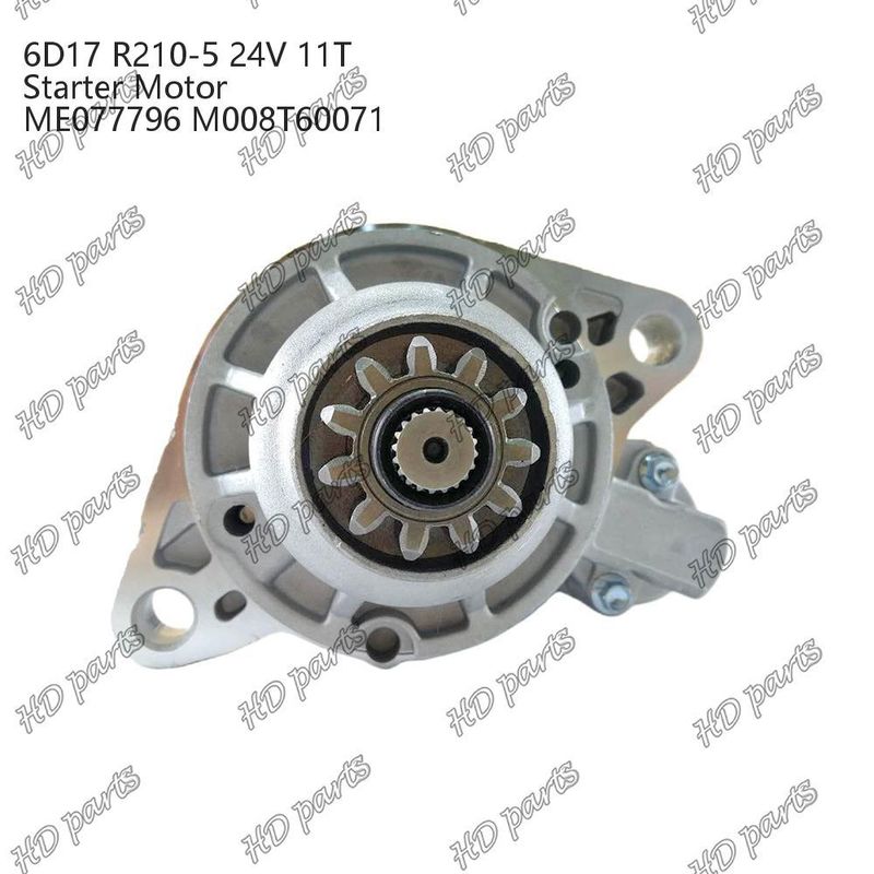 6D17 24V 11T R210-5 ME077796 M008T60071 Dieselmotor Startmotor Overige Certificering