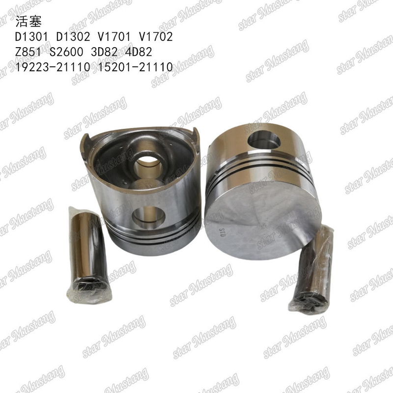 Kolven D1301 D1302 V1701 V1702 Z851 S2600 3D82 4D82 19223-21110 15201-21110 Geschikt voor KUBOTA motoronderdelen